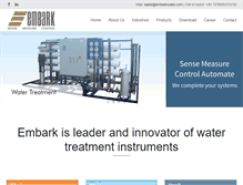 Tablet Screenshot of embarkwater.com